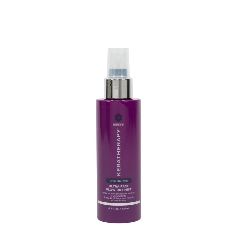 KERATHERAPY Ultra Fast Blow Dry Mist Perfect Blowout for Hair, 4.2 fl. oz., 125 ml â€“ Keratin Infused Blow Dry Spray for Styling & Frizz-free Styling - Image 1